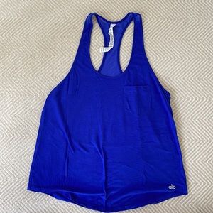Alo mesh racer back workout top